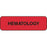 Label Paper Permanent Hematology 1 1/4" X 3/8" Fl. Red 1000 Per Roll