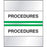 Chart Tab Paper Procedures 1 1/2" X 1 1/4" Green 100 Per Package