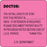 Label Paper Removable Doctor: This Initial 2 1/2" X 2 1/2" Fl. Pink 500 Per Roll