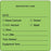 Label Paper Permanent Respiratory Care 2 1/2" X 2 1/2" Fl. Green 500 Per Roll