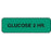 Label Paper Permanent Glucose 2 Hr. 1 1/4" X 3/8" Green 1000 Per Roll