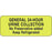 Label Paper Permanent General 24-Hour 2 1/4" X 7/8" Fl. Yellow 1000 Per Roll