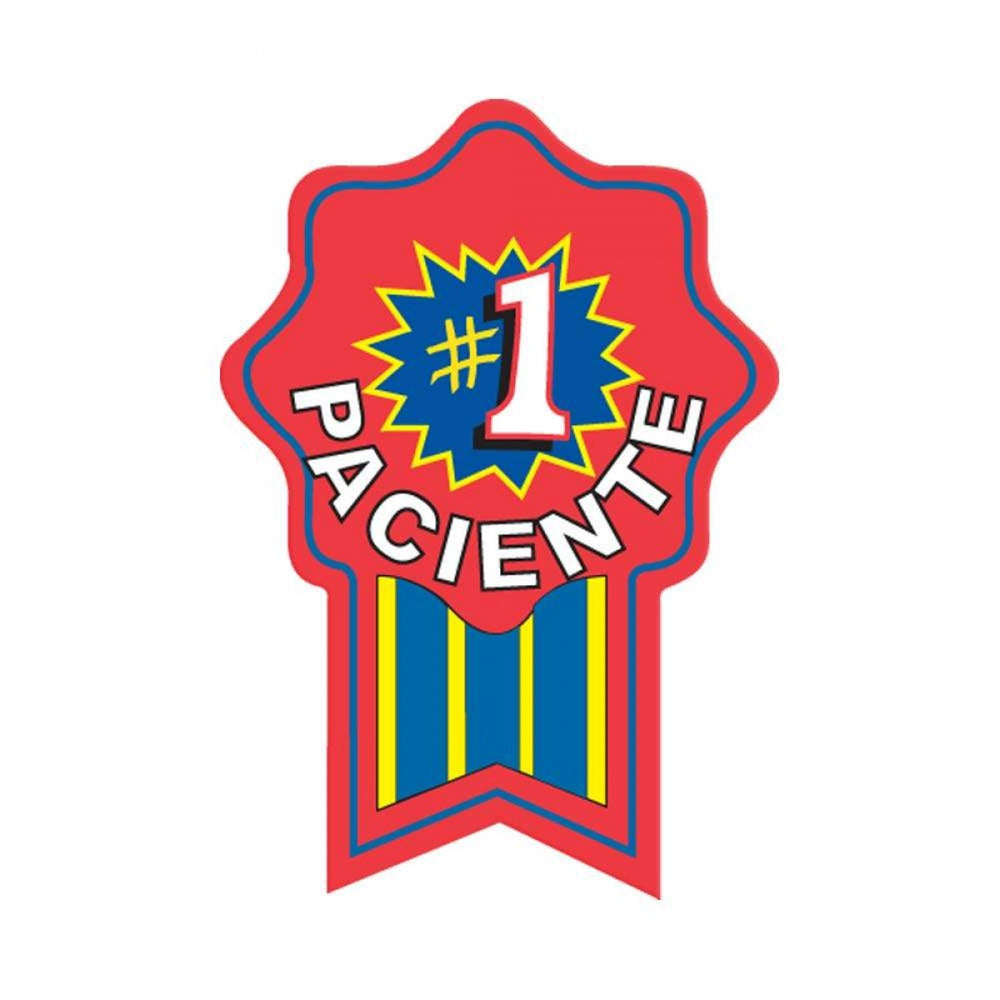 Label Pediatric Award Sticker Paper Permanent #1 Paciente Red 250 Per Roll