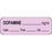 Anesthesia Label With Date, Time, And Initial Paper Permanent Dopamine Mg/Ml 1 1/2" X 1/2" Violet 1000 Per Roll