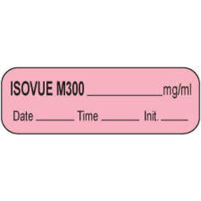 Anesthesia Label With Date, Time & Initial (Paper, Permanent) Isovue M