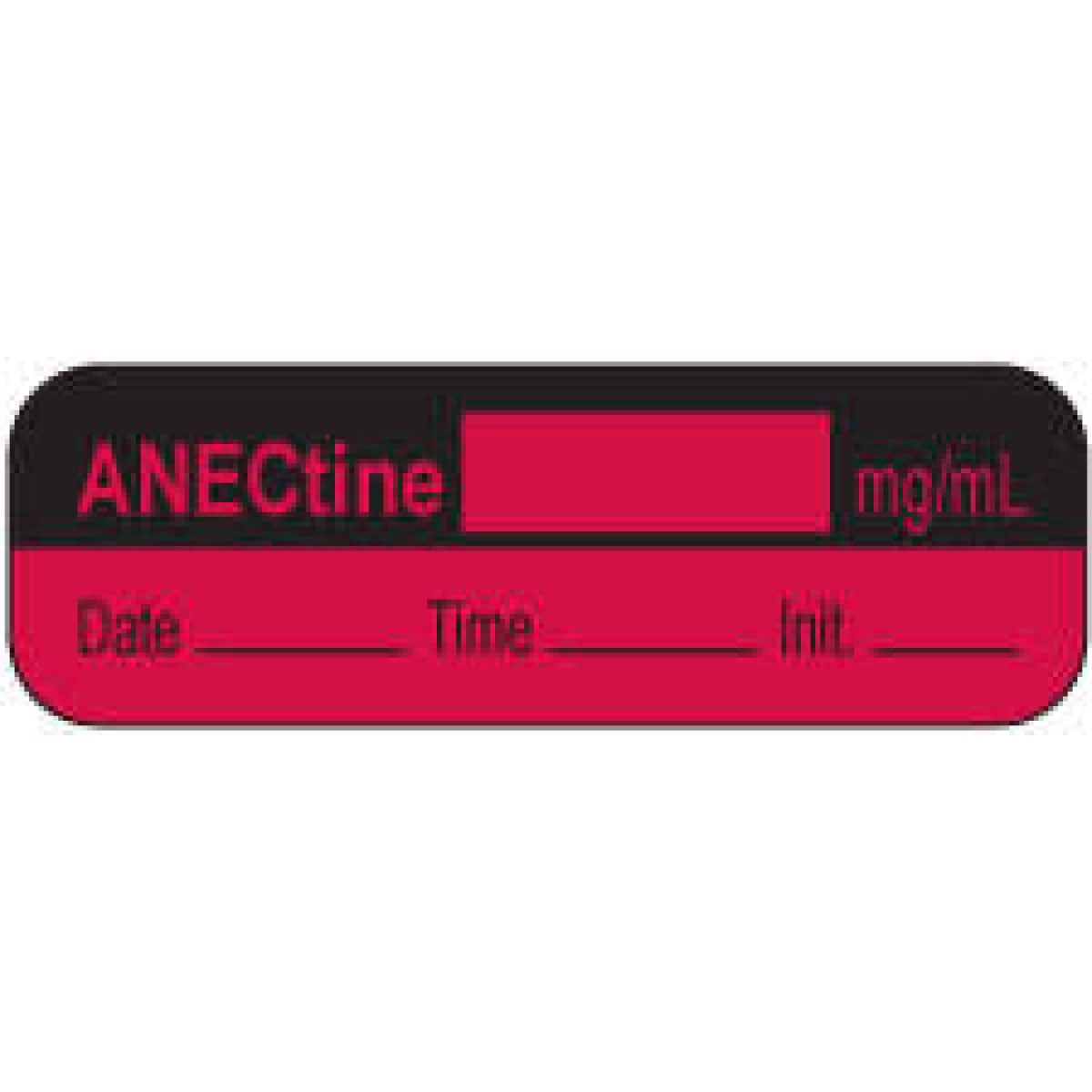 Anesthesia Label With Date, Time & Initial | Tall-Man Lettering (Paper ...