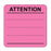 Label Paper Removable Attention ---------- 1 7/8" X 1 7/8" Fl. Pink 1000 Per Roll