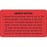 Label Paper Permanent Urgent Notice! 3" X 1 3/4" Fl. Red 500 Per Roll