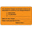 Label Paper Permanent Your Insurance 3" X 1 3/4" Fl. Orange 500 Per Roll