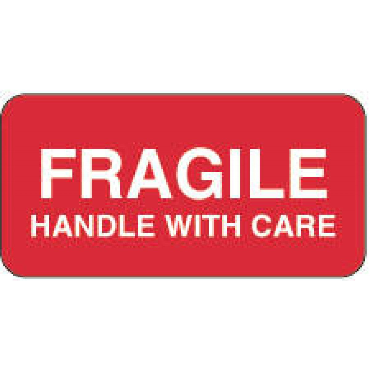 Label Paper Permanent Fragile Handle With 2