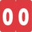 Ames Compatible Color-Code Label Numeric Compatible Series 1 7/8" X 1 7/8" 1000/Roll