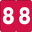 Smead Compatible Color-Code Label Numeric Compatible Series 1 7/8" X 1 7/8" 1000/Roll