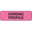 Label Paper Permanent Cardiac Profile 1 1/4" X 3/8" Fl. Pink 1000 Per Roll