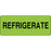 Label Paper Permanent Refrigerate 2 1/4" X 7/8" Fl. Green 1000 Per Roll