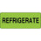 Label Paper Permanent Refrigerate 2 1/4" X 7/8" Fl. Green 1000 Per Roll