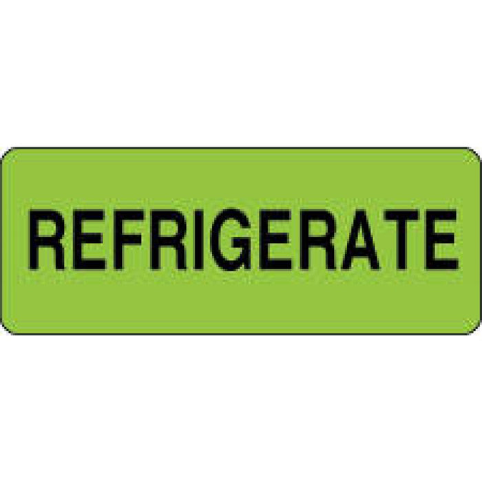 Label Paper Permanent Refrigerate 2 1/4" X 7/8" Fl. Green 1000 Per Roll