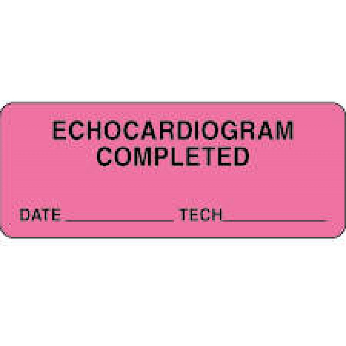 Lab Communication Label (Paper, Permanent) Echocardiogram Comp 2 1/4 ...