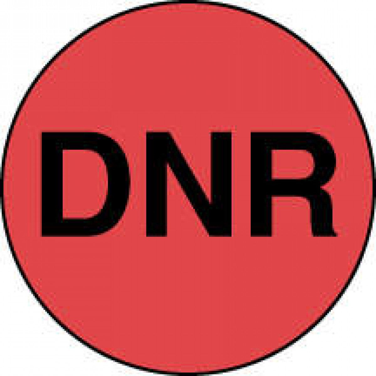 Label Paper Permanent Dnr Red 1000 Per Roll — Grayline Medical