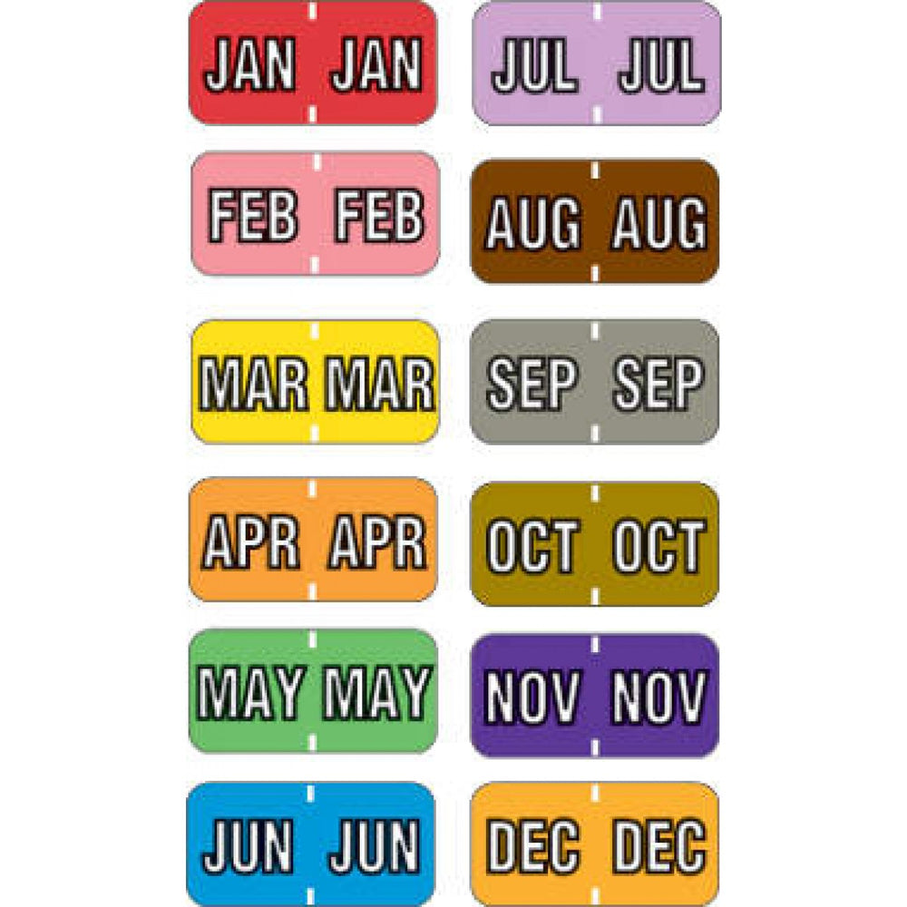 Monthly Color Code Tag Barkley Compatible Mblm Color Code Label Month 1 1/2