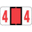 Pos Compatible Color-Code Label Numeric Compatible Series 1 5/8" X 15/16" 500/Roll