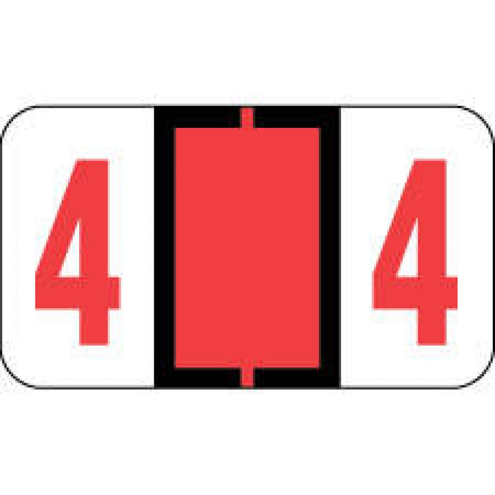 Pos Compatible Color-Code Label Numeric Compatible Series 1 5/8" X 15/16" 500/Roll
