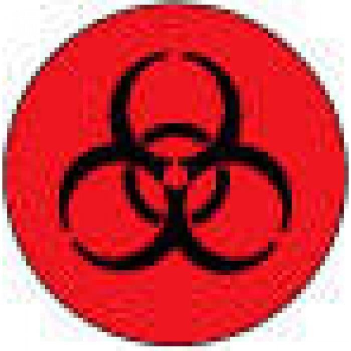 Label Paper Permanent Fl. Red 1000 Per Roll