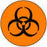 Label Paper Permanent Fl. Orange 1000 Per Roll