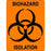 Label Paper Permanent Biohazard Isolation 3" X 4" Fl. Orange 500 Per Roll