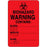 Label Paper Permanent Biohazard Warning 2" X 3" Fl. Red 500 Per Roll