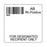 Label Isbt 128 Synthetic Permanent "Ab Rh Positive'' Core 2" X 2" White 500 Per Roll