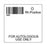Label Isbt 128 Synthetic Permanent "O Rh Positive'' Core 2" X 2" White 500 Per Roll