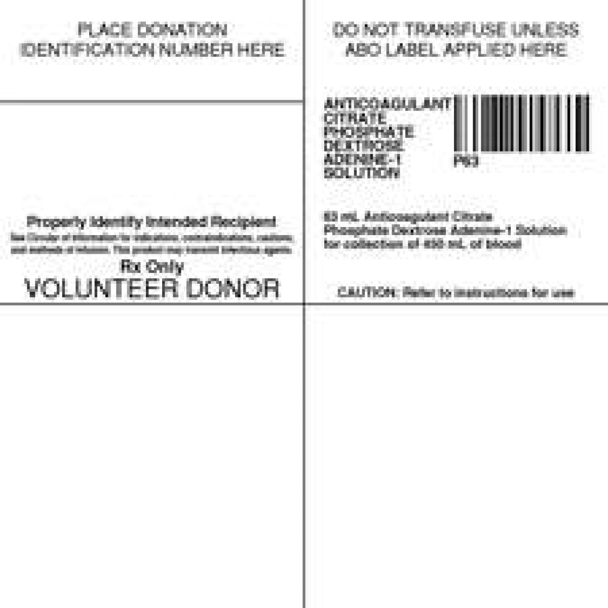 Isbt 128 Label (Synthetic, Permanent) 