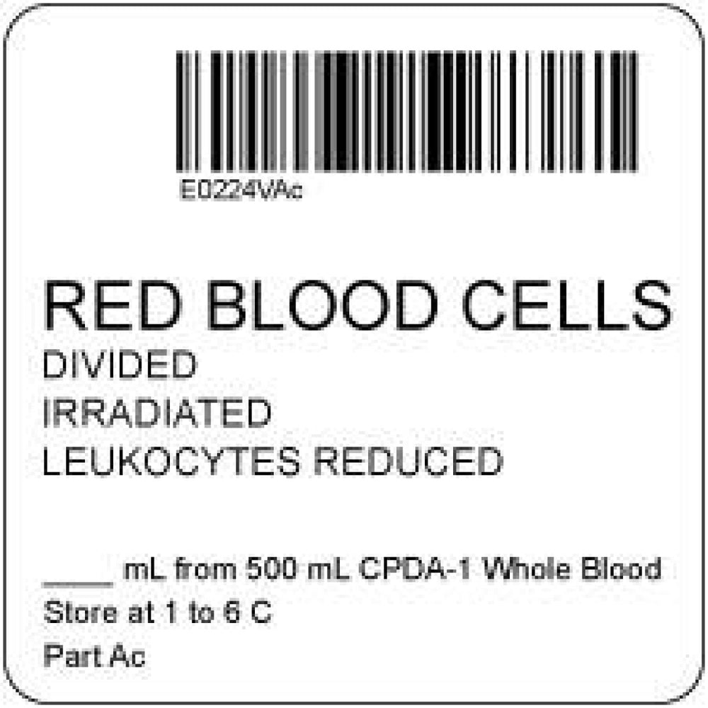 Isbt Label Isbt 128 Label (Synthetic, Permanent)