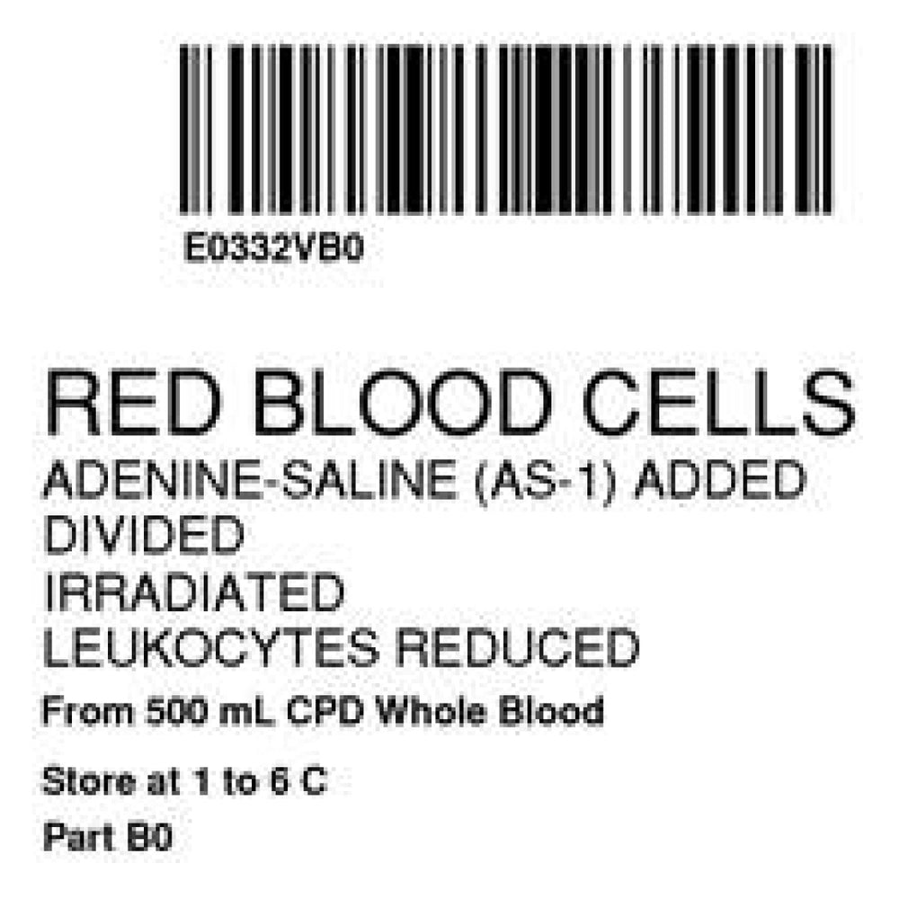 Label Isbt 128 Synthetic Permanent "Red Blood Cells'' Core 2" X 2" White 500 Per Roll