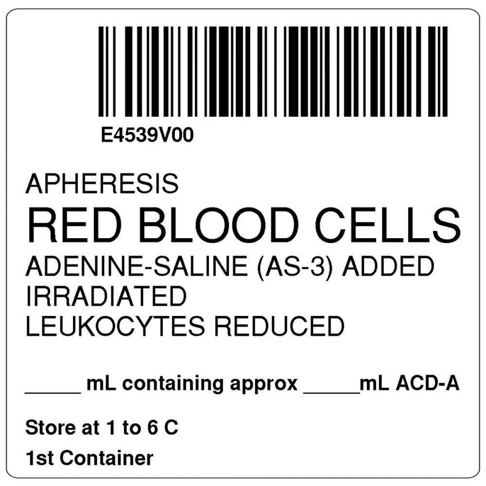 Isbt 128 Label (Synthetic, Permanent)
