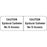 Iv Label Wraparound Paper Permanent Caution Epidural 2 7/8" X 7/8" White 1000 Per Roll
