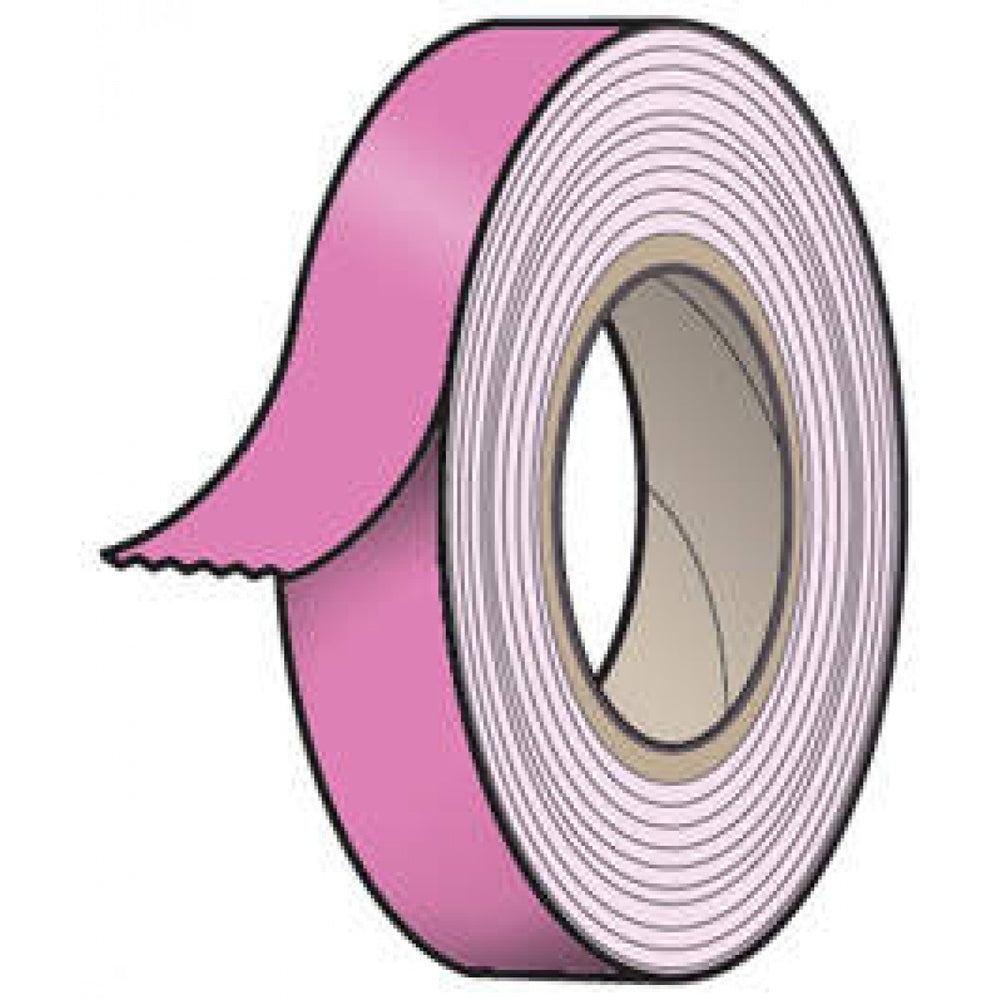 Spee-D-Tape Tape Removable 1" Core 1/2" X 500" Imprints Pink 500 Inches Per Roll