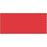 Spee-D-Tape Tape Removable 1" Core 1 X 500" Imprints Fl. Red 500 Inches Per Roll