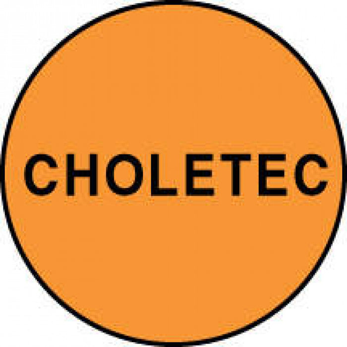 Label Paper Permanent Choletec Fl. Orange 1000 Per Roll