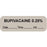 Anesthesia Label With Date, Time, And Initial Paper Permanent "Bupivacaine 0.25%" Core 1 1/2" X 1/2" Gray 1000 Per Roll