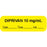 Anesthesia Label With Date, Time, And Initial Paper Permanent "Diprivan 10 Mg/Ml" Core 1 1/2" X 1/2" Yellow 1000 Per Roll