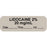 Anesthesia Label With Date, Time, And Initial Paper Permanent "Lidocaine 2% 20 Mg/Ml" Core 1.5" X 0.5" Gray 1000 Per Roll