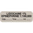 Anesthesia Label With Date, Time, And Initial Paper Permanent "Lidocaine 1% Epi" Core 1.5" X 0.5" Gray 1000 Per Roll