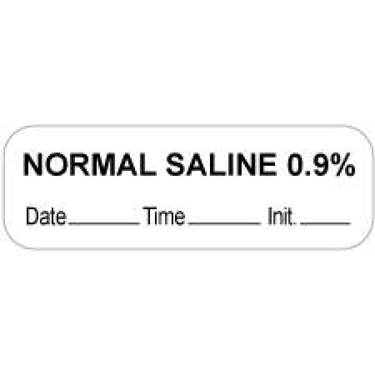 Anesthesia Label With Date, Time & Initial (Paper, Permanent) 