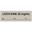 Anesthesia Tape With Date, Time, And Initial Removable "Lidocaine 20 Mg/Ml" 1" Core 0.5" X 500" Gray 333 Imprints 500 Inches Per Roll