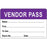 Visitor Pass Label Paper Removable Representative Pass 1" Core 2 3/4 " X 1 3/4" Purple 1000 Per Roll