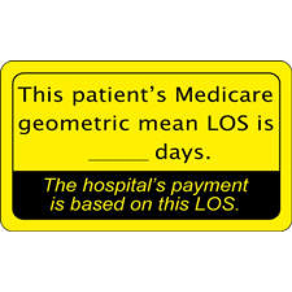 Label Paper Removable This Patients 3" X 1 3/4" Fl. Yellow 500 Per Roll