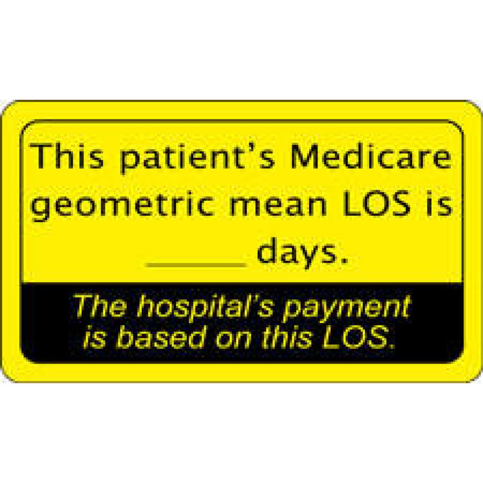 Label Paper Removable This Patients 3" X 1 3/4" Fl. Yellow 500 Per Roll