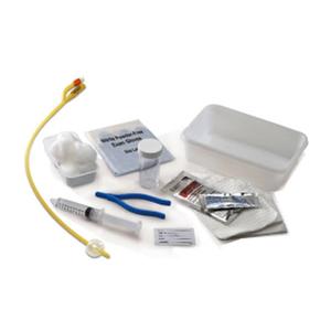 Cardinal Health Dover Latex Foley Catheter Insertion Tray, Hydrogel Coated, 18Fr OD