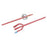 Bardex I.C. Infection Control 3-Way Specialty Foley Catheter, Red, Coude, 18Fr, 30cc Balloon Capacity, Red, Coude Tip